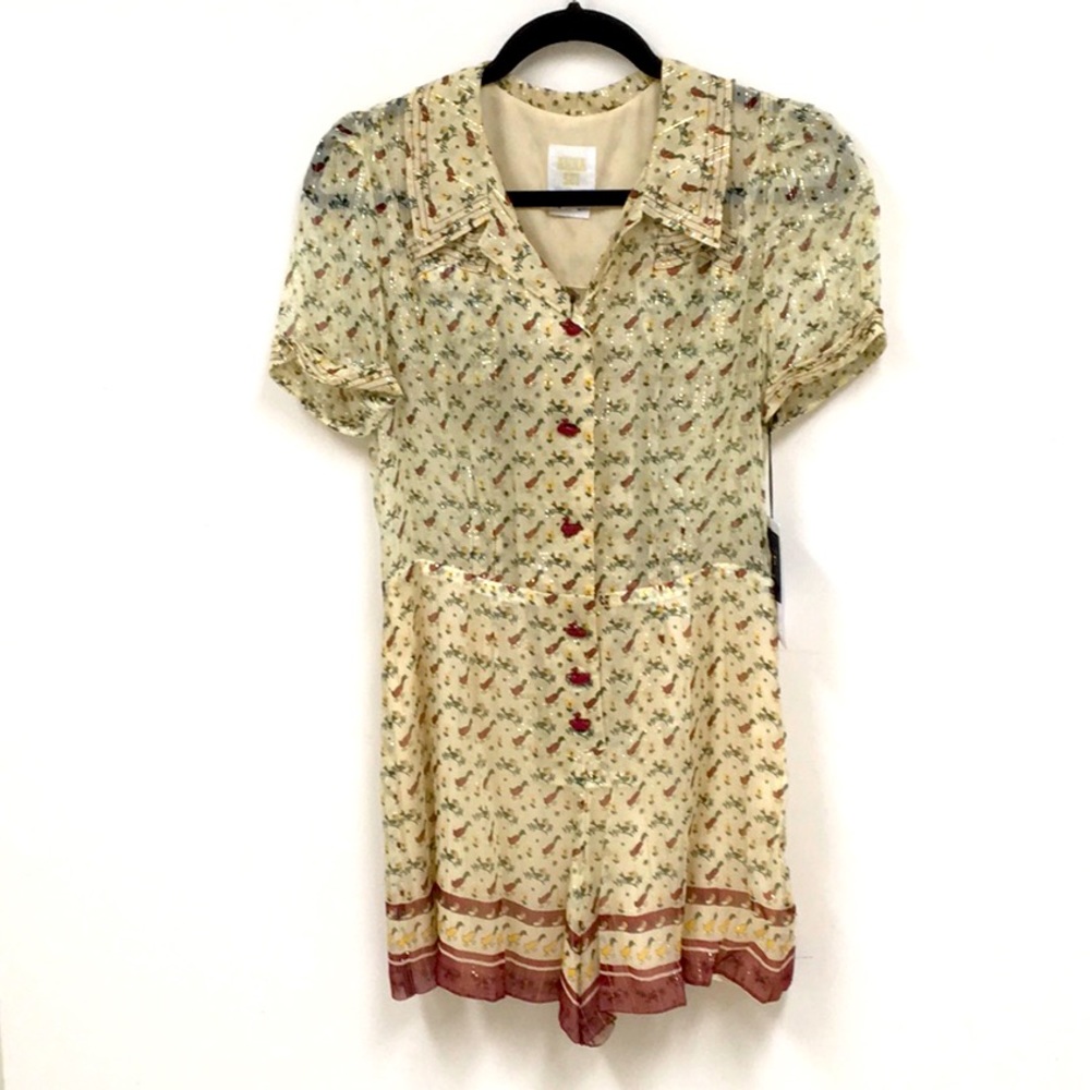 Brand new Anna Sui Ducks in a Row Romper Sz2